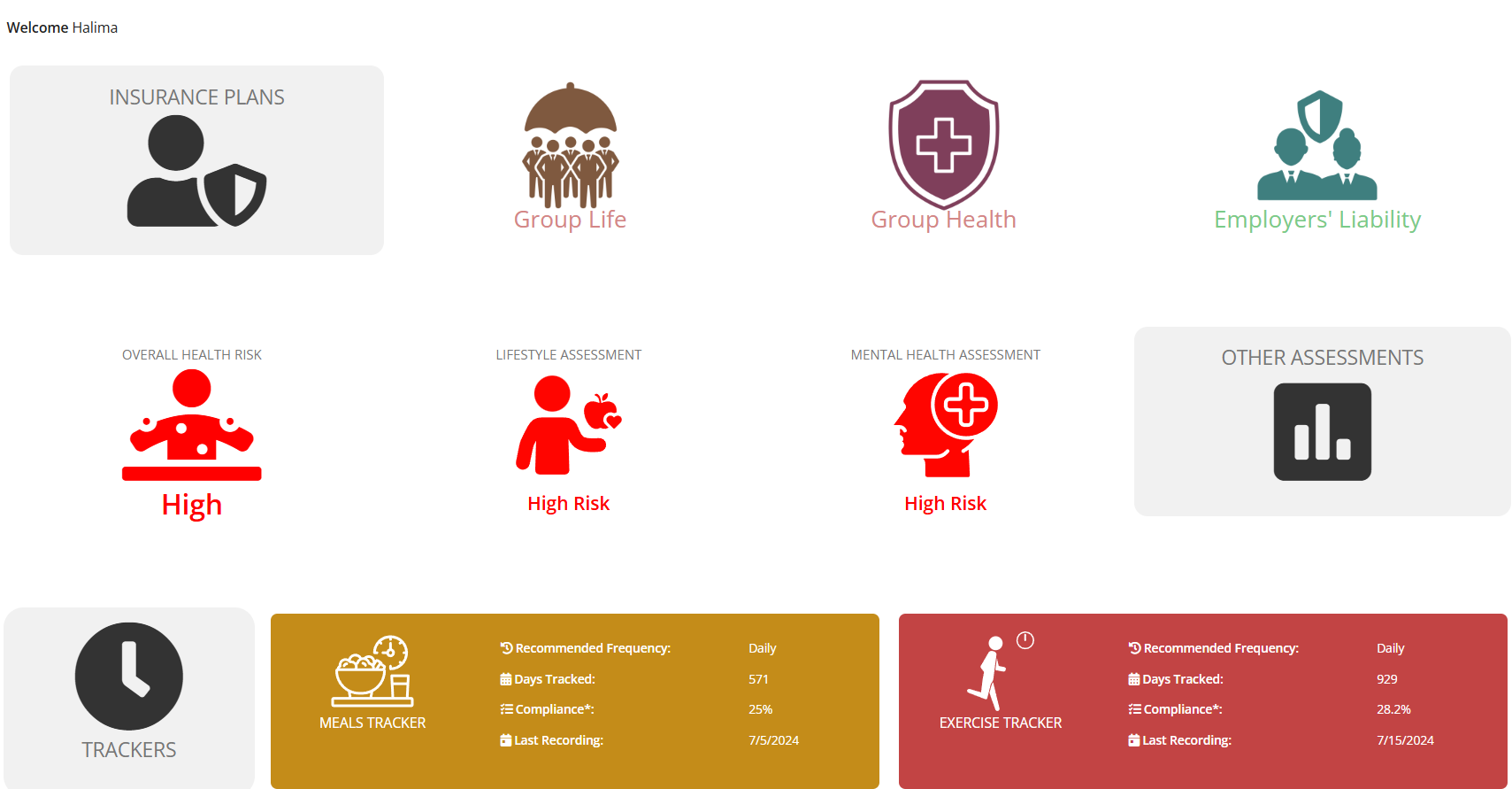 WellNewMe employee dashboard